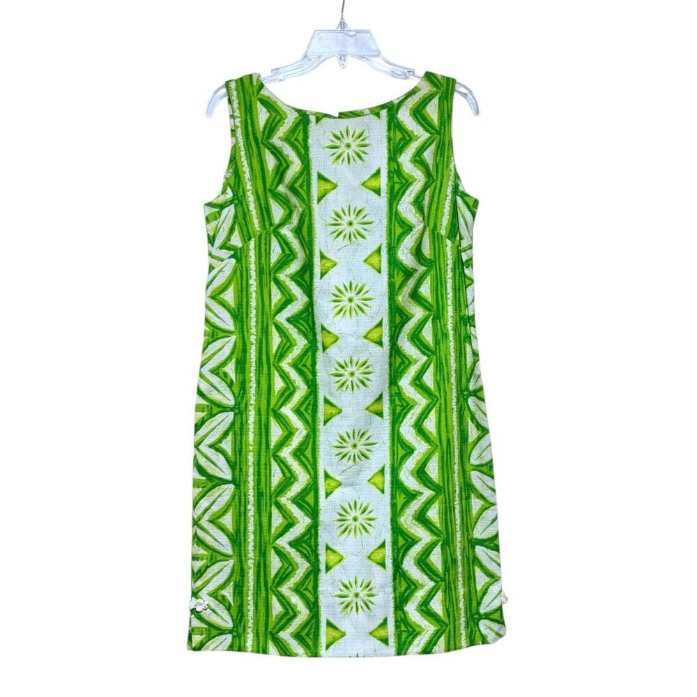 Vintage Malihini Designers Collection Hawaiian Dress S Bark Cloth 100% Cotton